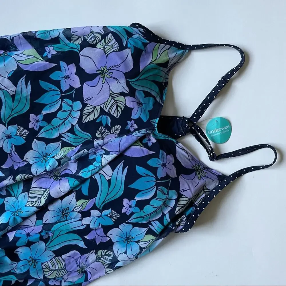 NWT Beach House Blue Calista Swimsuit